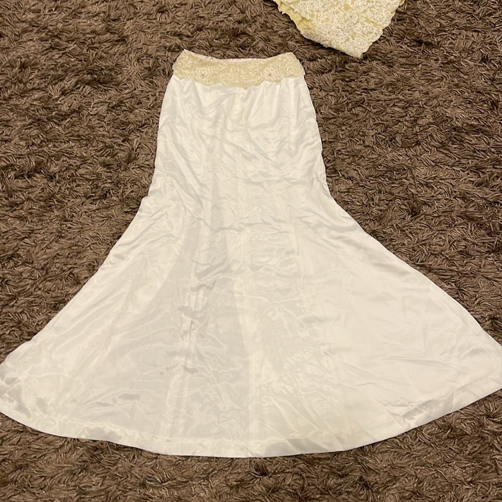 Landa Set  Size 4  Silk Long Evening Wedding Gown Vintage - Picture 12 of 17